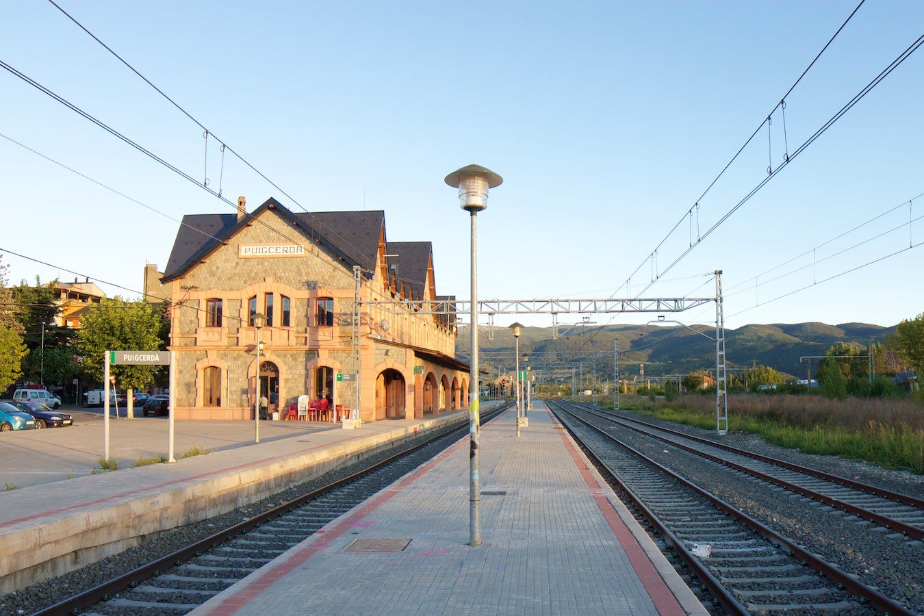 Bahnhof Puigcerdà von Norden