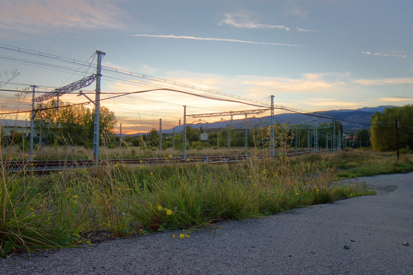 Ausfahrt Puigcerdà nach Frankreich am Abend