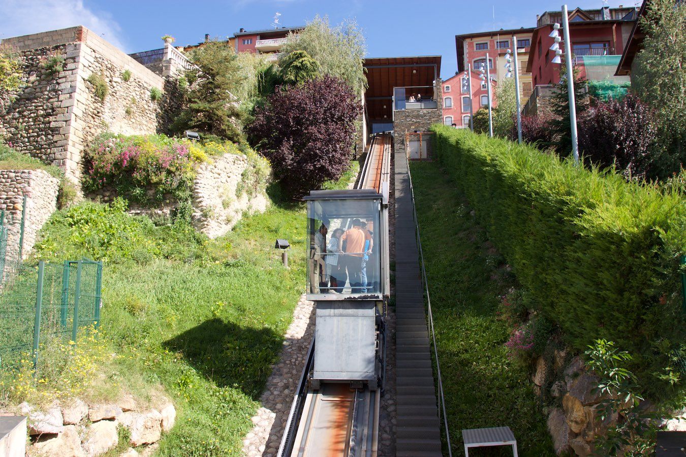 Standseilbahn / Schrägaufzug in Puigcerdà