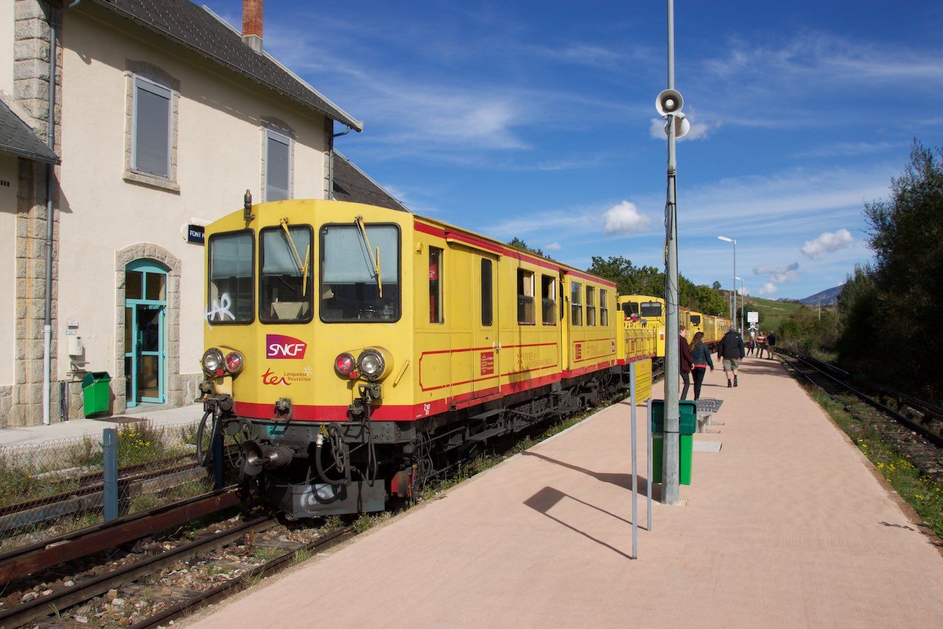 Tren groc in Font-Romeu