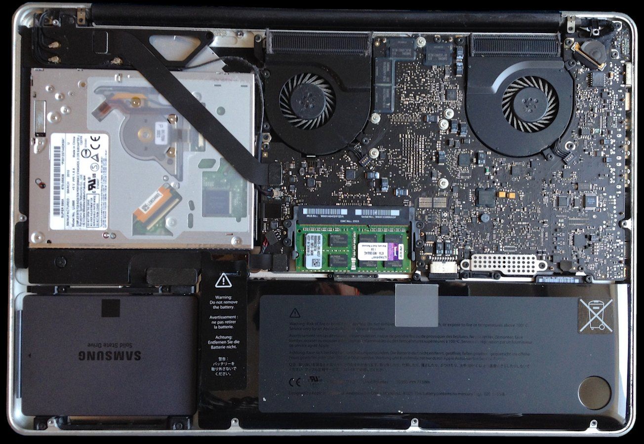MacBook Pro Mitte 2010 mit neuer SSD