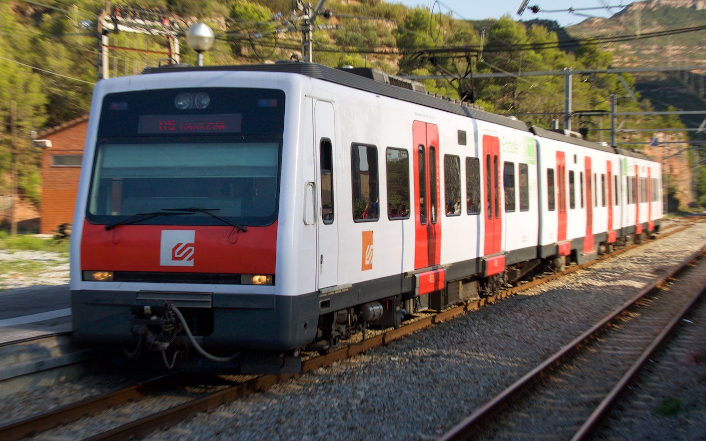 FGC-Reihe 213 in Monistrol de Montserrat
