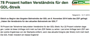 Quelle: Webseite der GDL